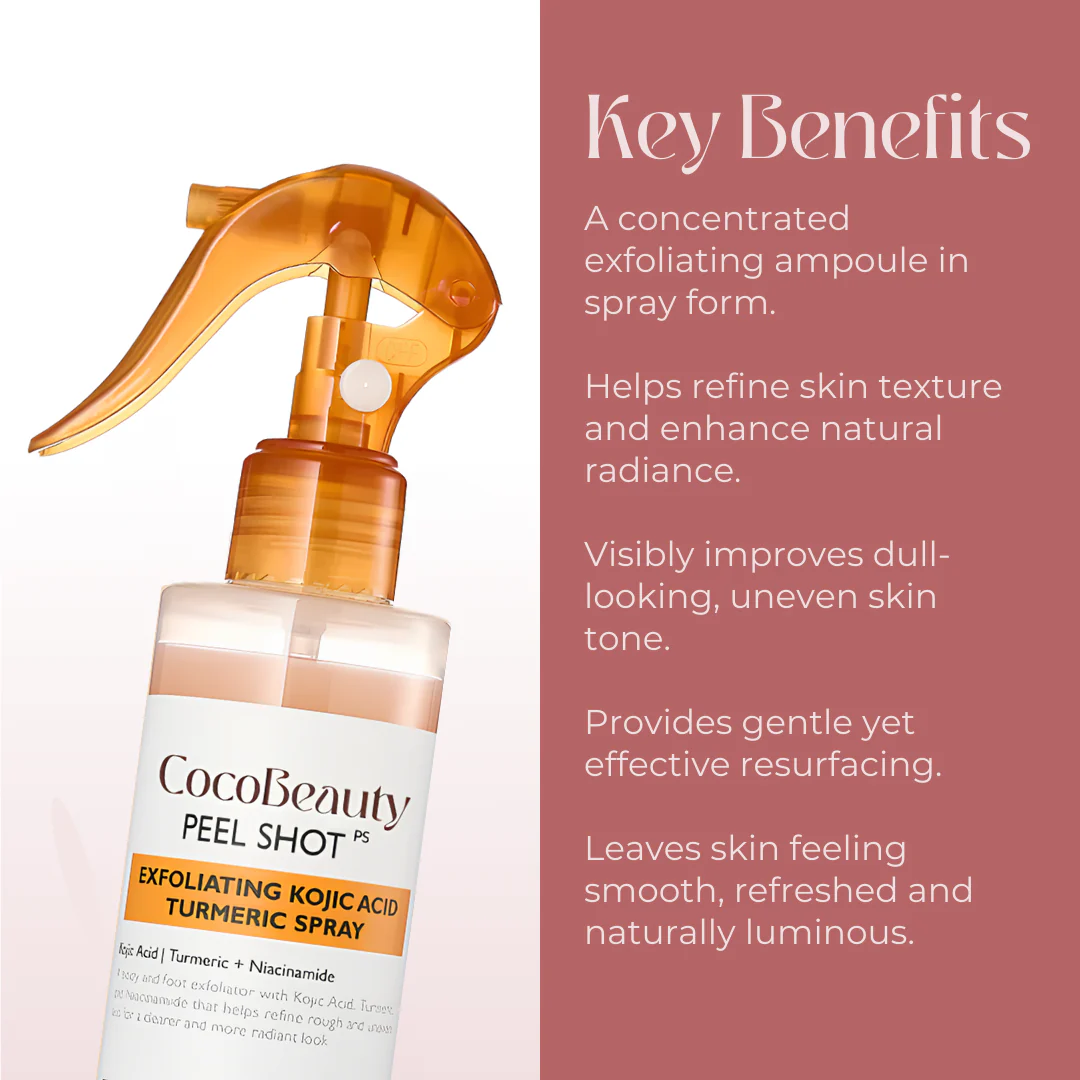Body Peel Spray - Kojic + Turmeric - Image 4